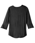 Women's Open Back Notched Neckline Top