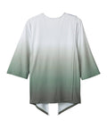 Women's Open Back Ombre Knit Twofer Top