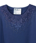 Women's Open Back Embellished Top