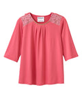 Women's Open Back Top with Lace Detail