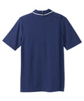Men's Open Back Polo Shirt with Zip