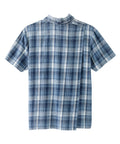 Men's Open Back Printed Short Sleeve Dress Shirt