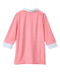Women's Open Back 3/4 Sleeve Collared Top