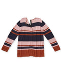 Women's Open Back Striped Sweater