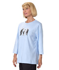 Women's Open Back Seasonal Print Top