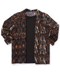 Women's Open Back 3/4 Sleeve Twofer Top