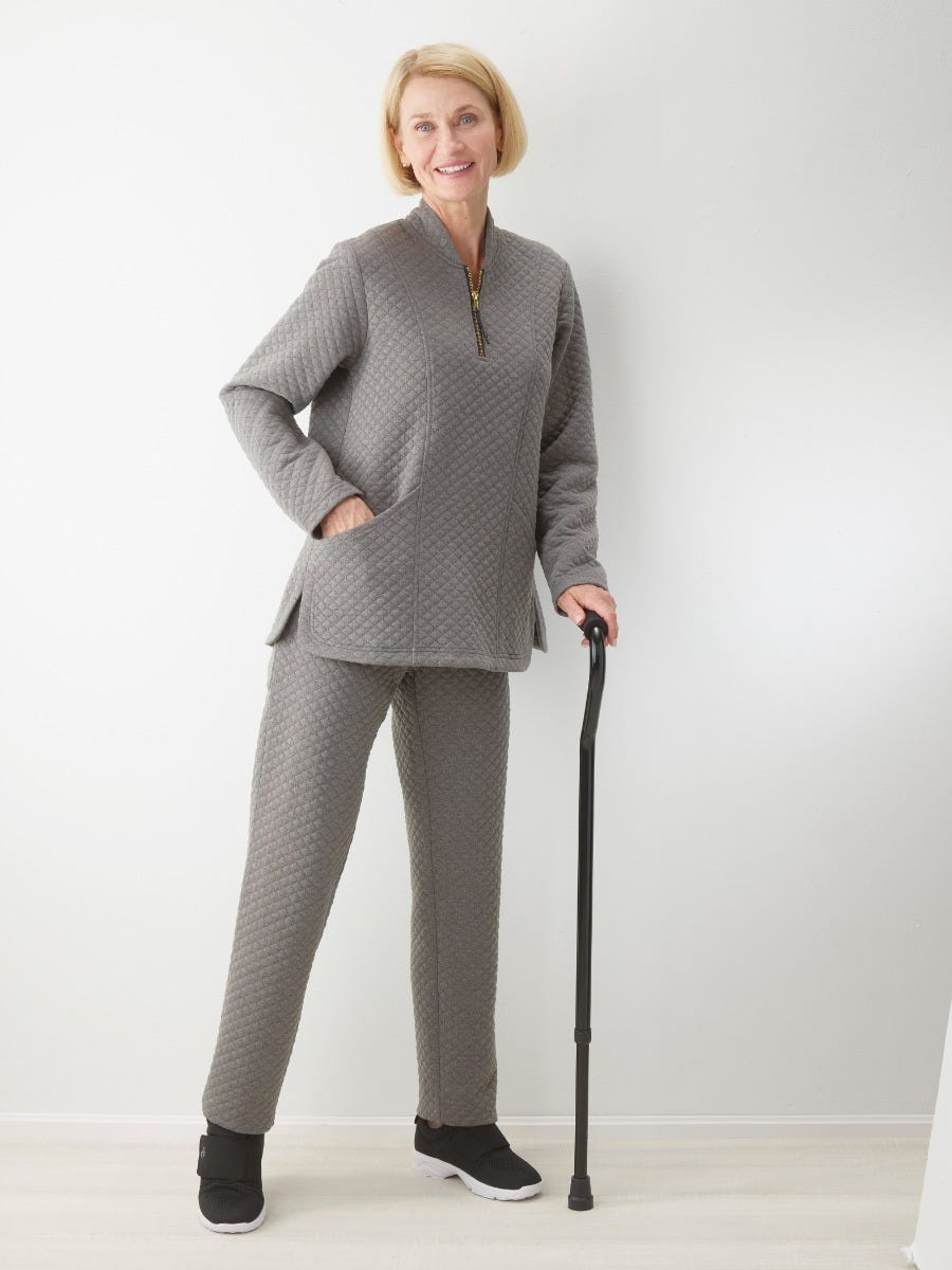 Women's Easy Dressing Open Back Half Zip Track Suit Top