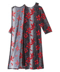 Women's Open Back Twofer Dress - Clearance