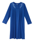 Women's No Peek Hospital & Home Care Long Sleeve Gown - Silverts 1