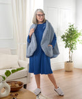 Women's No Peek Hospital & Home Care Long Sleeve Gown - Silverts 5