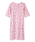 Open Back Knit Nightgown with Lace Trim - Silverts 8