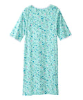 Open Back Knit Nightgown with Lace Trim - Silverts 57