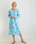 Women's No Peek Open Back Flannel Nightgown
