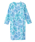 Women's No Peek Open Back Flannel Nightgown