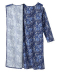Women's No Peek Open Back Flannel Nightgown