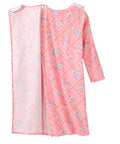 Women's No Peek Open Back Flannel Nightgown - Silverts 51