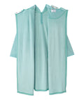 Women's Open Back Plush Nightgown with Zip Front