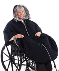 Unisex Luxurious Fur-Lined Winter Wheelchair Cape - Silverts 13