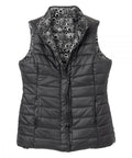 Women's Reversible Magnetic Snap Front Puffer Vest