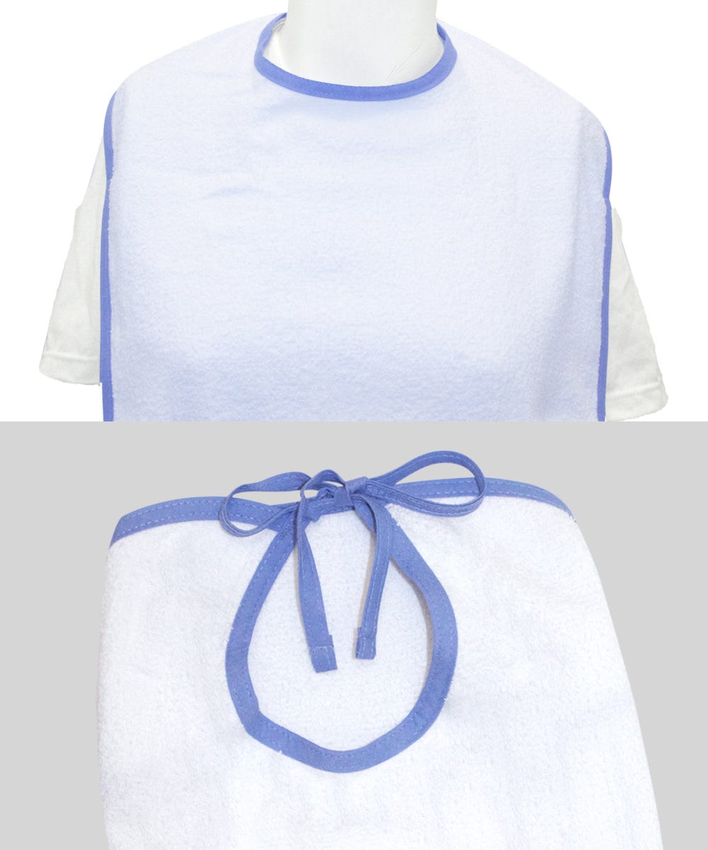 Unisex Womens / Mens Terry Cloth Adult Bib - Silverts 4