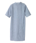 Women's Adaptive Open Back Embroidered Linen Dress