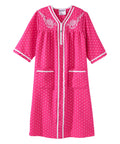 Women's Open Back Nightgown with Quarter-Zip