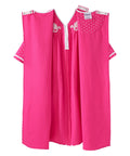 Women's Open Back Nightgown with Quarter-Zip