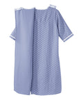 Women's Open Back Nightgown with Quarter-Zip