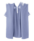 Women's Open Back Nightgown with Quarter-Zip