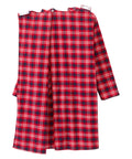 Men's Open Back No Peek Flannel Nightgown
