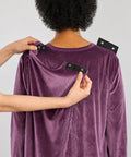 Women's Open Back Velvet Dress - Silverts 2