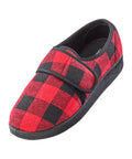 Men’s Soft Slippers with Easy Closures – Adjustable Fit (Regular to Extra Wide)