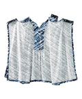 Women's Open Back Pleated Panel Top