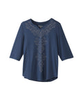Women's Open Back V-Neck Embellished Top