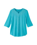 Women's Open Back V-Neck Embellished Top
