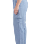 Women's Lightweight Elastic Stretch Waist Casual Denim Pull-on Cargo Pants