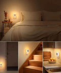 2-Pack: LED Night Light, Plug-in Wall Sconce with Auto Dusk to Dawn Sensor