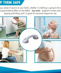 2-Pack: Shower Handle Grab Bars For Bathtubs And Showers