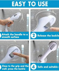 2-Pack: Shower Handle Grab Bars For Bathtubs And Showers