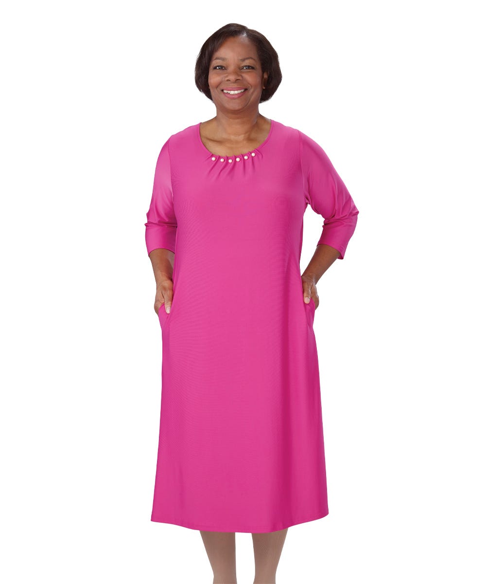 Women's Beautiful Open-Back Spring Color Dress