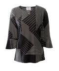 Ring-Keyhole Neck Adaptive Top for Women