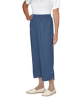 Women's Open Back Cotton Capris