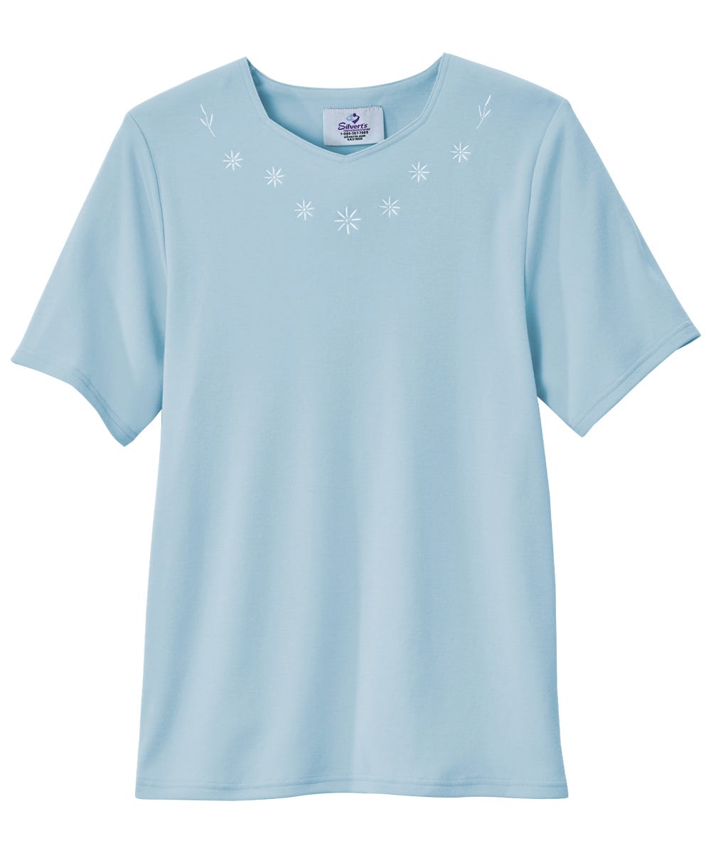 Women's Soft Embroidered Adaptive Top - Clearance