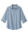Women's Open Back 3/4 Sleeve Blouse - Clearance
