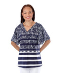Women's Self Dressing Lace Waterfall Sleeve Top