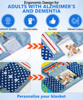 Fidget Blanket for Adults with Dementia & Alzheimer's, sensory activities for dementia patients