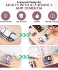 Wooden Fidget Busy Board for Adults with Altzheimer's, Dementia-friendly games