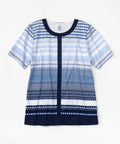 Women's Open Back Graphic Patterned Top