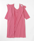 Women's No Peek Hospital & Home Care Gown with Lace Neckline