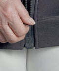 Womens Magnetic-Zipper Hoodie with Pockets